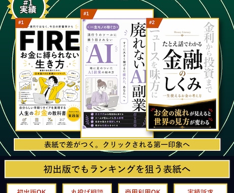 格安スピード｜目を引くKindle表紙作ります 目を引く表紙をスピーディーにお作りします イメージ2