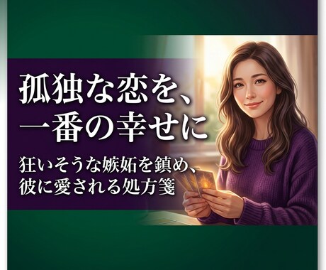 秘密の恋の行方を霊感タロットで視て、真実を伝えます 会えない週末、膨らむ嫉妬。狂いそうな心を鎮める唯一の処方箋 イメージ1