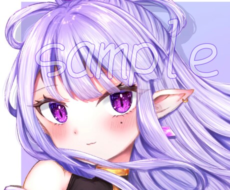 可愛くてキラキラしたSNSアイコンをお描きします イメージ1