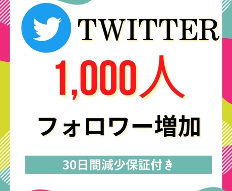 Twitterフォロワー1000人増やします twitter投稿頑張ってるのにフォロワーが伸びないあなたへ イメージ1