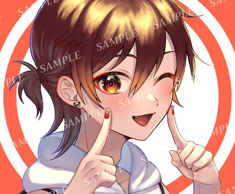 可愛らしいオリジナルアイコンを製作いたします 色ラフまでなら修正無制限！お気軽にご相談くださいꕤ*.ﾟ イメージ2