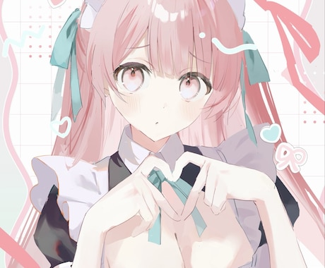 SNSで使える！可愛いイラストを作成します 商用利用可能！可愛い女の子のイラストを描きます！ イメージ1