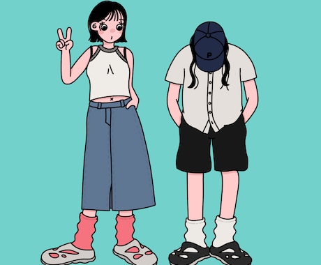 格安！韓国風イラスト描きます プレゼント、アイコン、結婚式などにどうですか^^ イメージ1