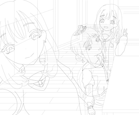 ご希望の形式でキャラクターイラストを描きます 一枚絵/動画用サムネイラストなど イメージ2