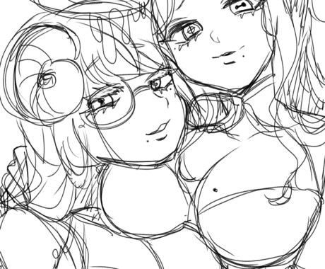 安くイラストが欲しい方へラフ画描きます 老若男女筋肉獣なんでも挑戦します！お気軽にメッセージください イメージ2
