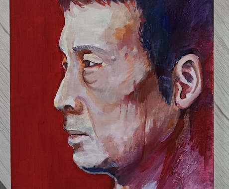 美大志望がリアルな人物画を描きます 【ギフトやアイコンに】想いを込めて描く世界で1つだけの人物画 イメージ1