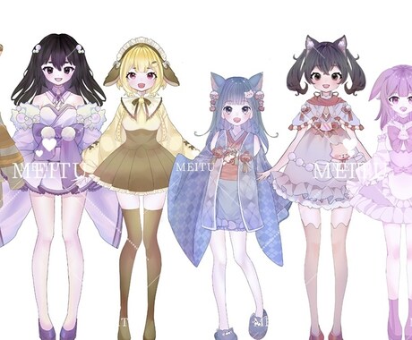 IRIAM対応◎かわいいVTuber立ち絵描きます 企業と取引実績有。IRIAM動作確認までこちらで行います イメージ2