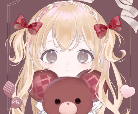 ふわっと可愛いSNSアイコン、イラスト描きます ゆるふわイラストお描きします！ イメージ1