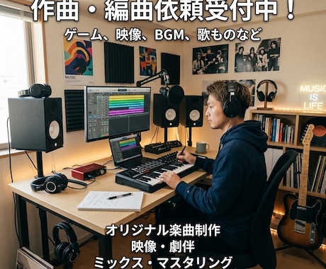 オリジナル楽曲制作いたします イメージ1