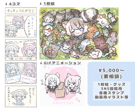 最短即日！SD、ミニキャライラスト作成します SNSアイコン、サムネ、グッズにも！修正回数無制限！ イメージ2
