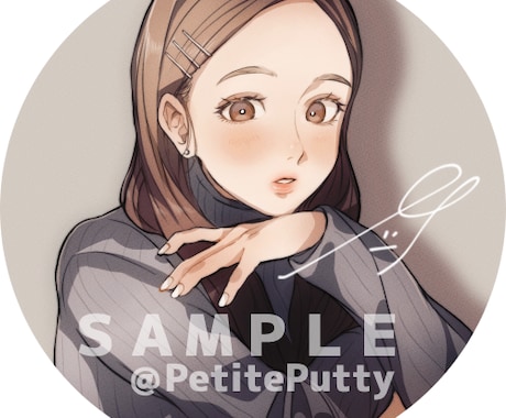 おしゃれでかわいいイラストアイコン作成します SNS映えするあなただけのイラストアイコンお任せ下さい！ イメージ2
