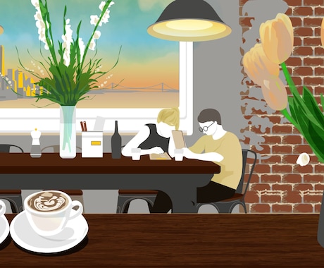 カフェ・飲食店向けのWeb用イラストを制作します 写真がなくても、店舗の世界観を伝えます イメージ2