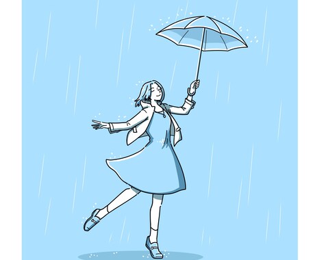 一つの色に絞ったイラストを制作します シンプルで統一感のあるイラストをお届けします。 イメージ2