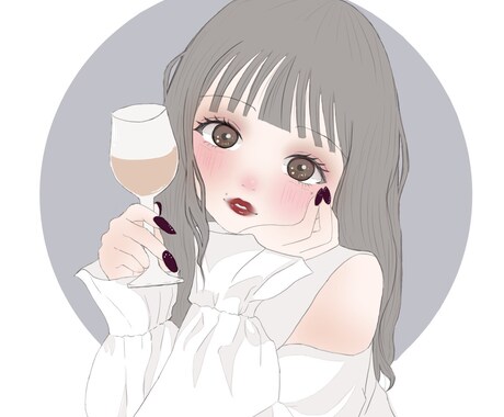 即対応 SNS用可愛いアイコン作成いたします 自分の写真をイラストにしてSNS用アイコンにしませんか？ イメージ1