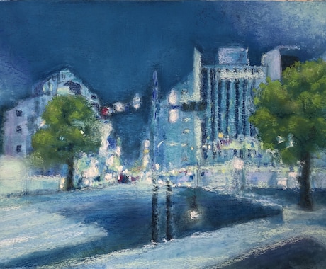 素敵な思い出の風景写真をリアルなイラストで描きます 【パステル原画