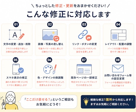 STUDIO・WordPressのサイト修正します 「ここだけ直してほしい」に対応します イメージ2