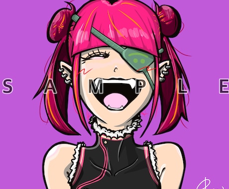SNSで使えるアイコンを作成します ポップでかわいい個性的なイラストはどうですか！？ イメージ2
