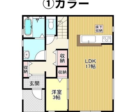 即日納品可！チラシ等広告掲載用の間取図を作成します 修正無制限！出来るだけご希望に沿います！ イメージ2