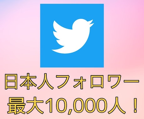 日本人リアルユーザー1000人以上増やします ♡品質保証♡Twitter日本人フォロワー増加させます イメージ1