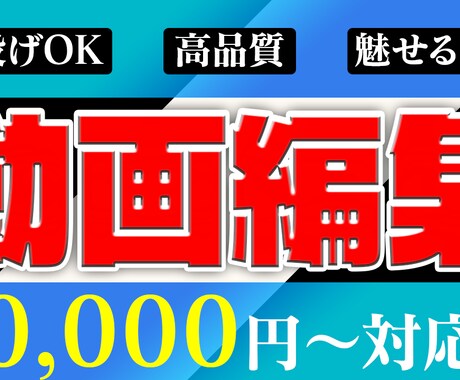 丸投げOK！動画編集します ご要望に沿った編集をいたします イメージ1