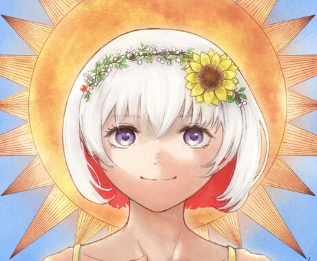 厚塗りやアナログチックな絵柄で描き上げます イラスト、アイコン、サムネなどSNSイラストを描きます！ イメージ2