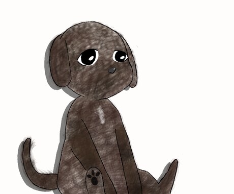 犬･猫描けます トイプードル(茶)描いてみました！ イメージ2