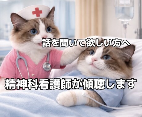 精神科看護師が、あなたのお話をやさしく聞きます まとまっていなくても大丈夫。あなたの気持ちを受け止めます。 イメージ1