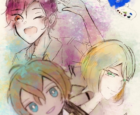 テーマに沿ったイラスト描きます 挿絵、表紙、二次創作でもなんでも描いちゃいます イメージ1