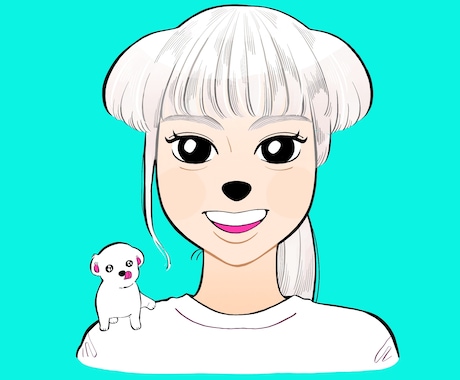 あなたの似顔絵を犬化させます お好きな犬種に大変身！わんちゃん好きの特別な一枚！ イメージ1