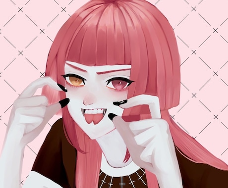 病み可愛いイラスト描きます 病みかわイラスト描きます！量産型~地雷系までお任せください イメージ1