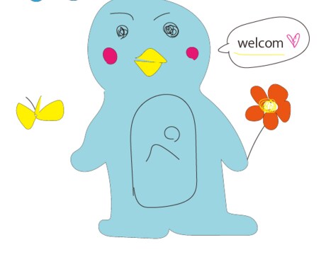 ゆるーい雰囲気のイラスト書きます 脱力系のほんわかした絵を描きます(嫁さんが！) イメージ1