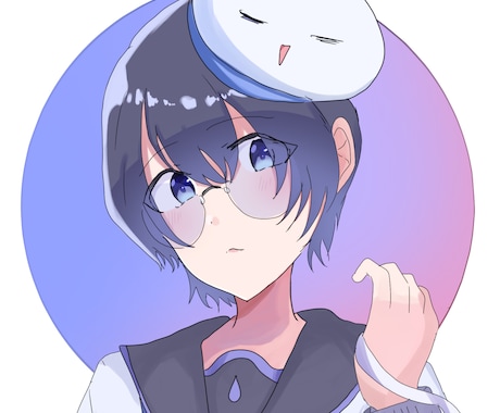 視線誘導を使った注目されやすいアイコン描きます アイコンはあなたの顔になる！特別なアイコンイラスト描きます イメージ1