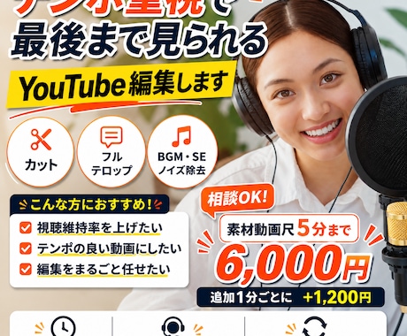 YouTube配信する動画を編集致します イメージ1