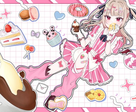 イラスト全般お受けします ラフ修正追加料金なし、無制限！ イメージ1