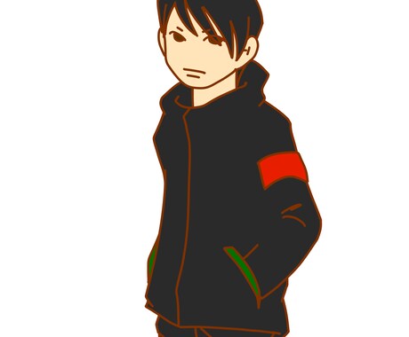 シンプルなイラストやアイコン制作します シンプルな線の べた塗りイラストです。 イメージ2
