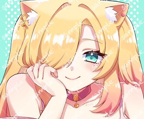 商用利用可!猫耳お姉さんのアイコン販売いたします 即納品可能!大人かわいいを演出! イメージ2
