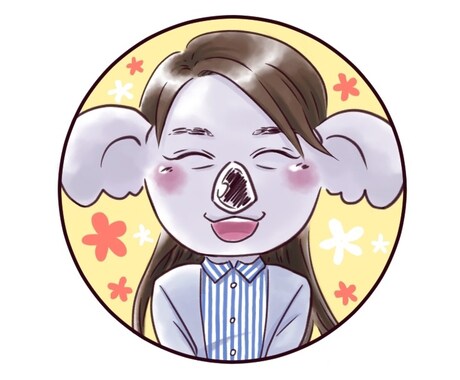5/31まで¥1000！少し変わった似顔絵描きます あなたの似顔絵が動物に！？SNSのアイコン、Tシャツ等に☆ イメージ2
