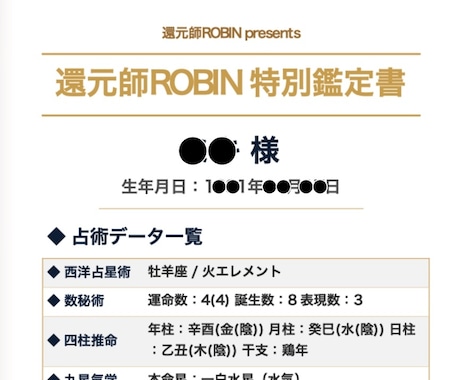 6占術統合｜あなたの命式と本質、読み解きます 独学29年が辿り着いた、あなただけの設計図 イメージ2