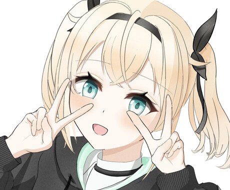 SNSアカウント用の可愛い女の子イラスト描きます 【先着3名1000円】かわいいSNSアイコンを描きます！ イメージ2