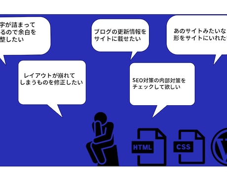 ホームページ修正・ブログの修正・更新・編集します html、css、wordpress、サイトの修正・更新 イメージ2