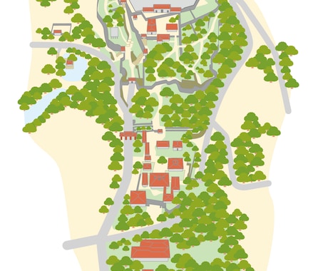 Illustratorで地図や配置図を描き！ます 既存の地図や写真、Googleマップ等から地図を描きます! イメージ2