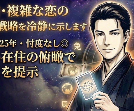 不倫・複雑な恋の出口戦略を冷静に示します 鑑定歴25年・忖度なし◎海外在住の俯瞰で出口を提示します イメージ1