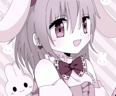 アイコンなど様々なものに対応します 萌絵系な可愛い女の子を描きます！ イメージ1