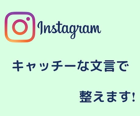 Instagramを整えます アイコンやプロフィール文章をキャッチーに考えます イメージ1