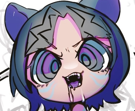 SNS用のアイコン描きます デフォルメ強めのアイコンを描きます イメージ1