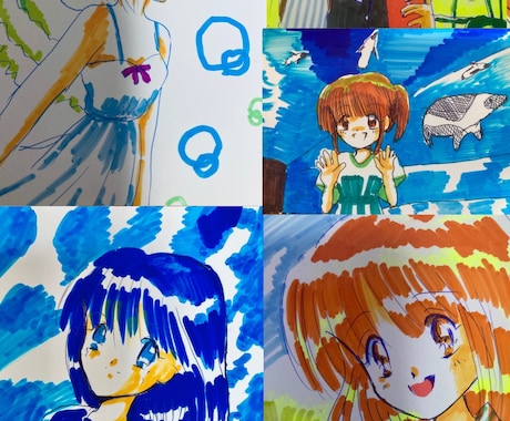 手描きの温かいイラスト　お描きします デジタルにはない、手描きの温かみのあるイラストをお届けします イメージ2