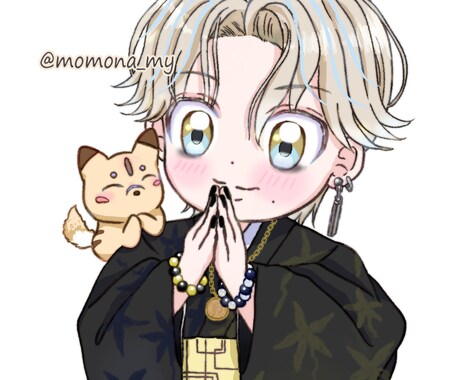 SNSアイコンや鑑賞など★可愛いミニキャラ描きます SNSのアイコンやミニキャラ普通頭身お好みで描かせて頂きます イメージ2