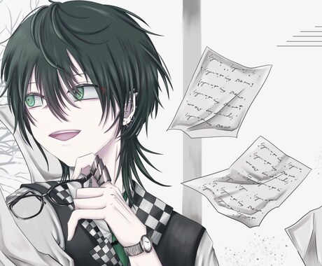 MVやサムネに使えるイラストご提供致します ダークな世界観や細かい表現が得意! イメージ2