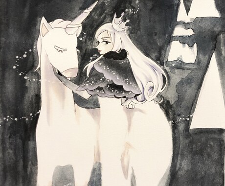はがきサイズのアナログイラスト描きます アナログならではの画風★コピックや水彩色鉛筆を使ったイラスト イメージ2