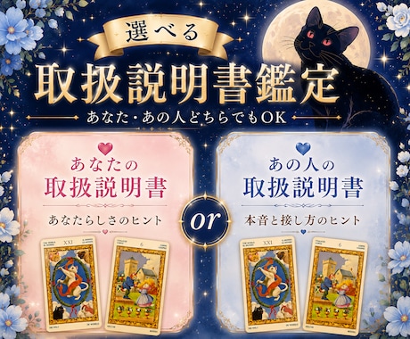 選べる取扱説明書をタロット占いで作ります 残り四名様価格♡あなた・あの人どちらでもOKです イメージ1